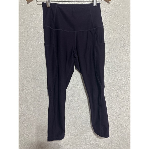 Tesla Purple Capri Leggings High Waist Athletic Workout Yoga Pants Small - Picture 2 of 5